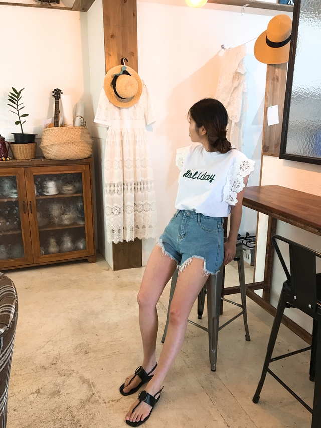 Flower Span Sleeveless Nishi Frill Coordination Wo