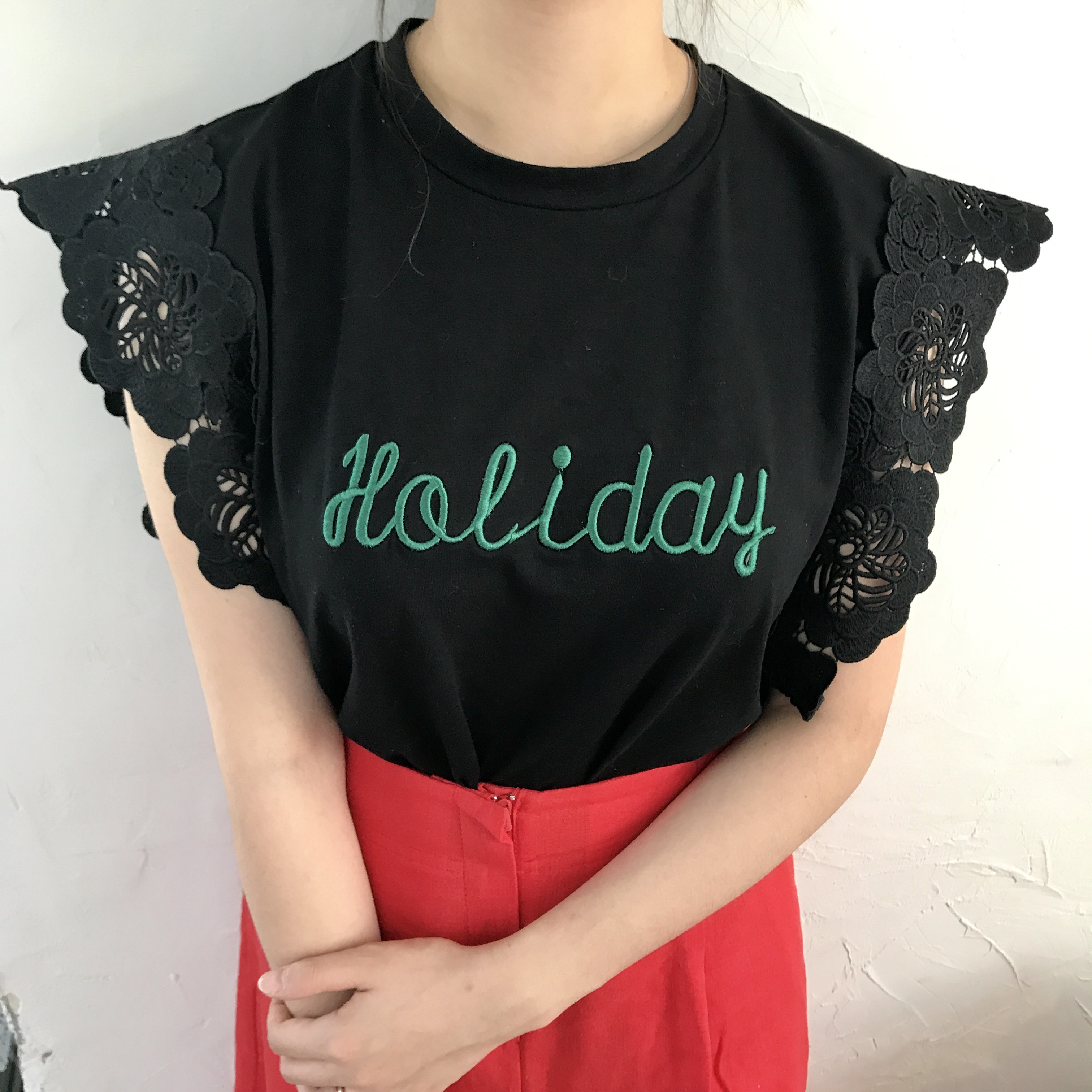 Flower Span Sleeveless Nishi Frill Coordination Wo