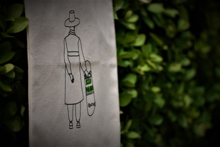 NEW ECO BAG From Biomann. skate board 에코백