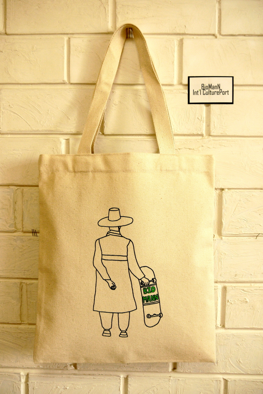 NEW ECO BAG From Biomann. skate board 에코백