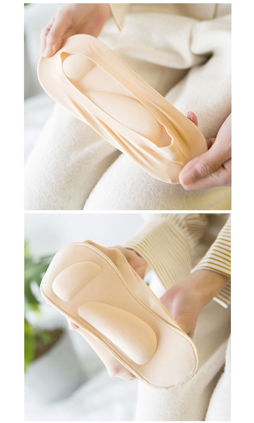 NEW LADIES SOCKS 3D Cushion Pad Fake Socks Summer 