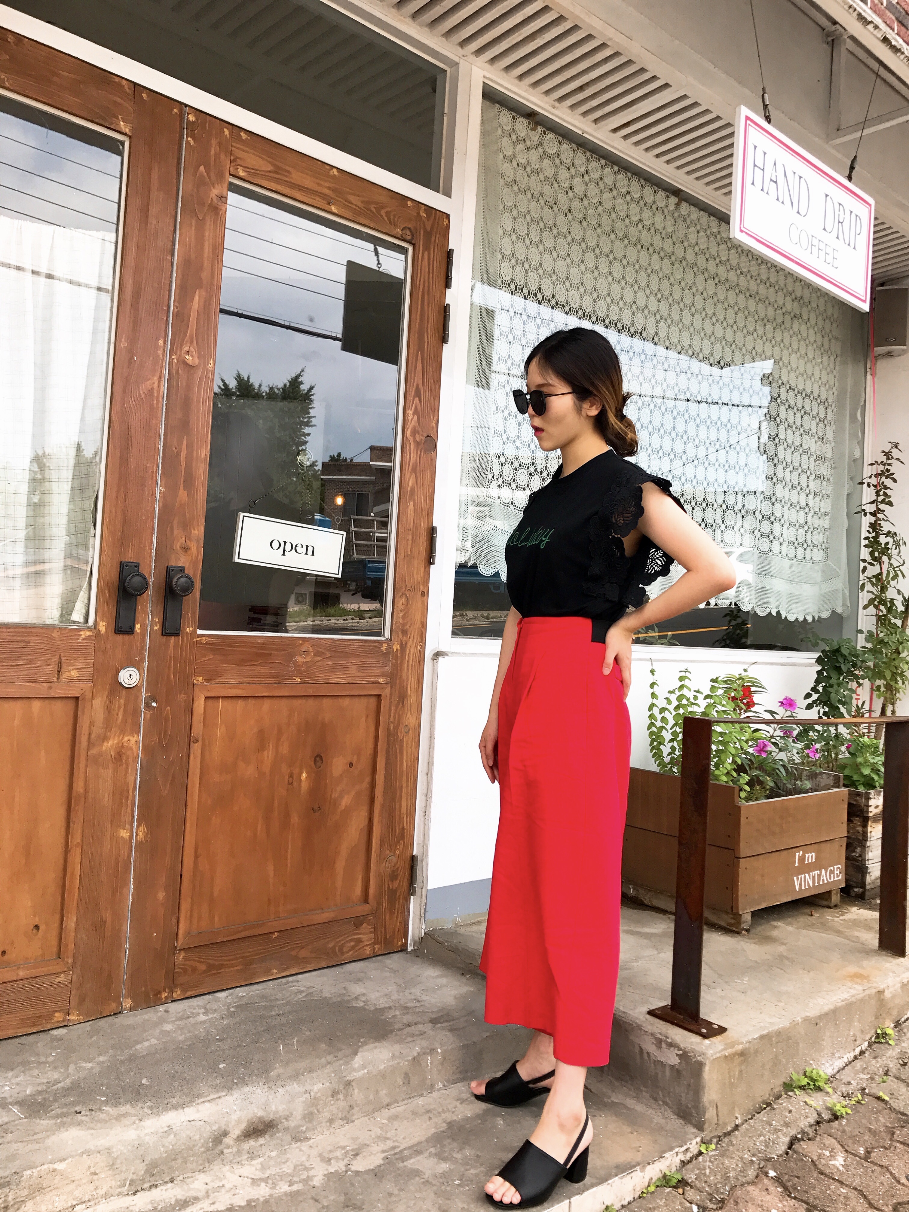 Flower Span Sleeveless Nishi Frill Coordination Wo