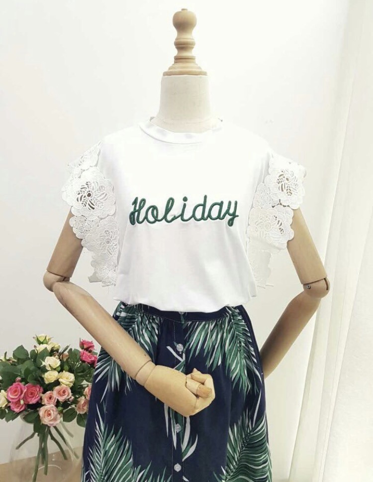 Flower Span Sleeveless Nishi Frill Coordination Wo