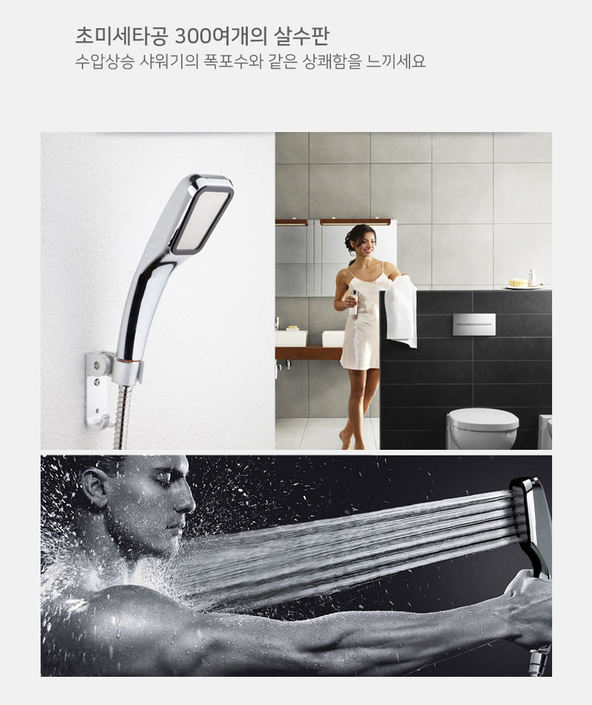 NEW POWERFUL SHOWERHEAD Square shower head water-s