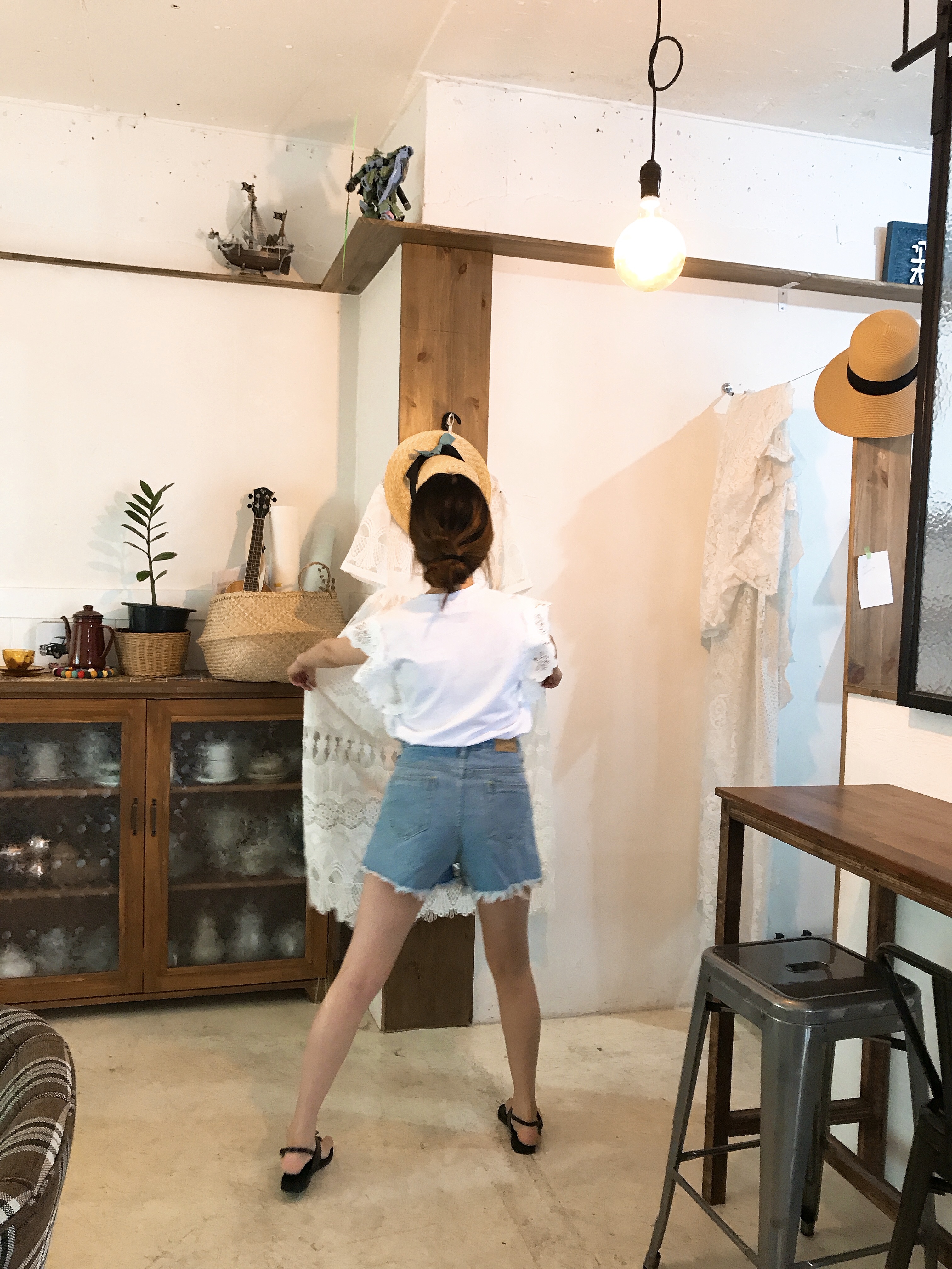 Flower Span Sleeveless Nishi Frill Coordination Wo