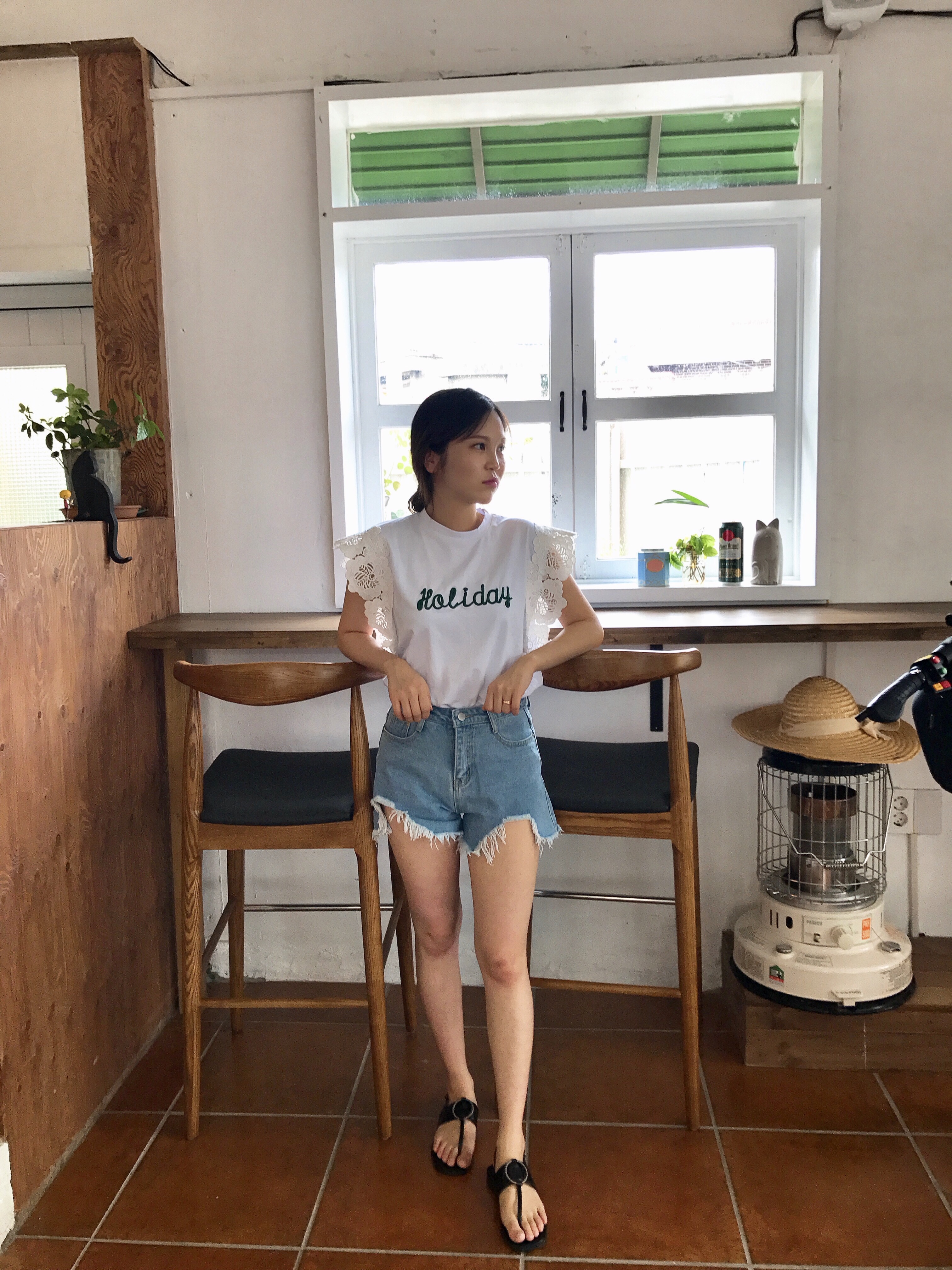 Flower Span Sleeveless Nishi Frill Coordination Wo