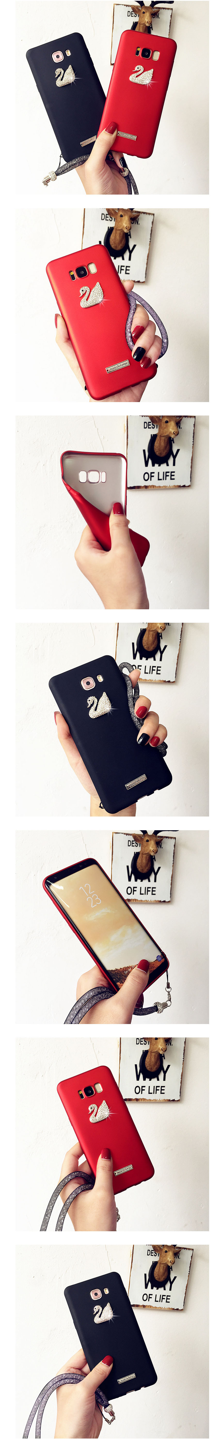 New Swan Cubic Twinkle Case S6edge S7edge S8plus N