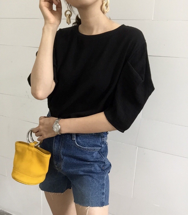 NEW FASHION LADY GIRL Blouse Summer puff sleeve li