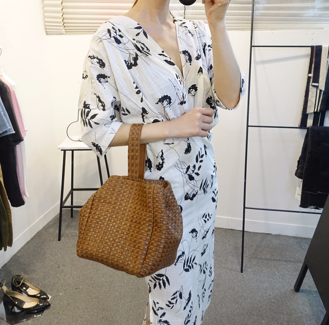 New Women's Bags Mourning Square Basket Ratan B