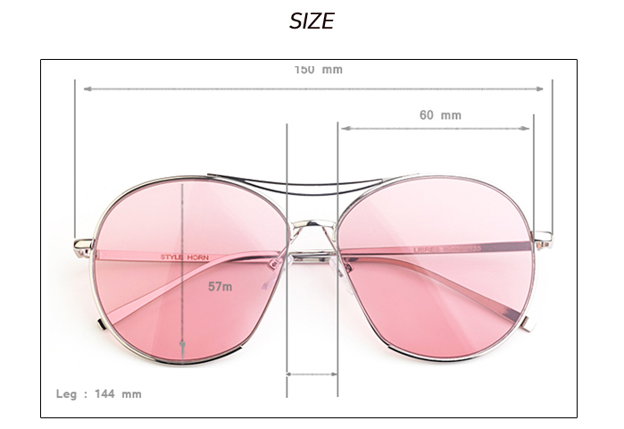 Blue AMI Teen Woman Sunglasses 20s Female Outing C