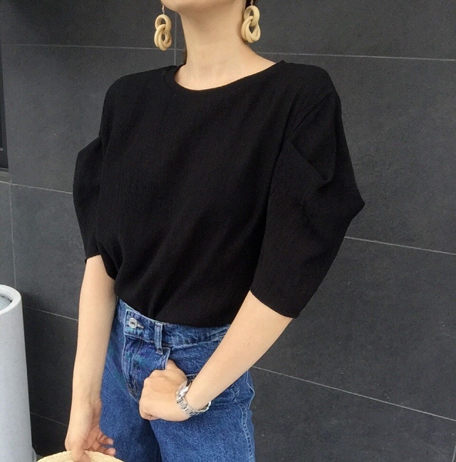 NEW FASHION LADY GIRL Blouse Summer puff sleeve li