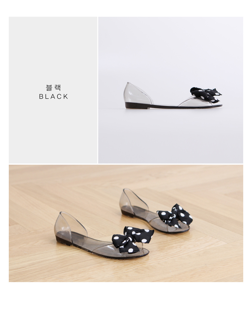 NEW WOMEN JELLY SHOES Ribbon flat jelly shoes Summ