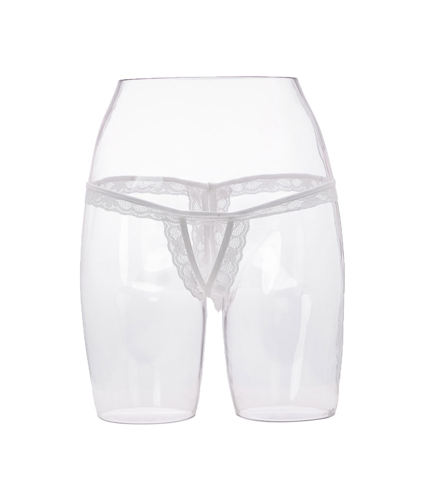 Women Underwear Lace Gaala Basic Open Tee Tee Pant