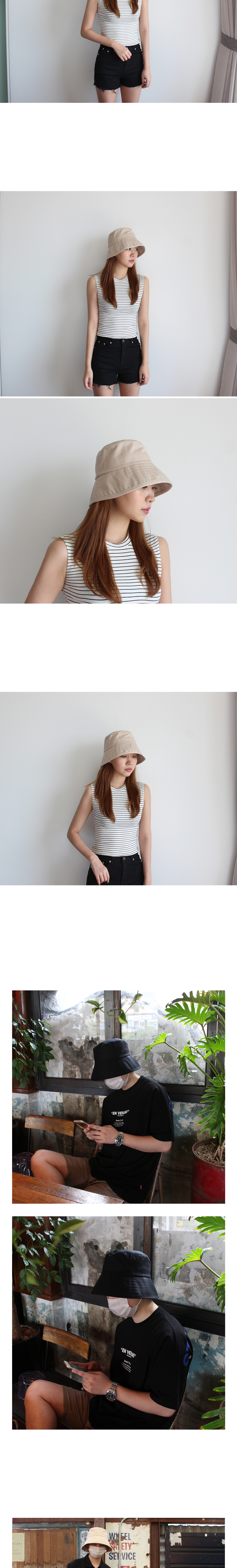 Women Sun Hats Men Women Basic Cotton Plain Busty 