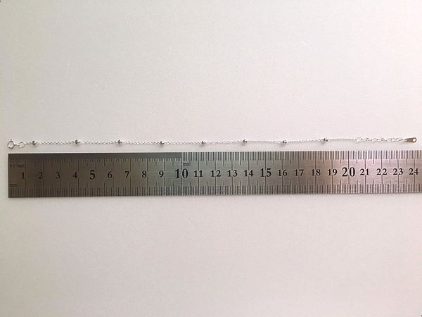 New Silver Ball Ankle 925 925 Chain Slim