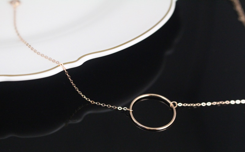 New Circle 14k, 18k Women's Gold Anklets 14k Gi
