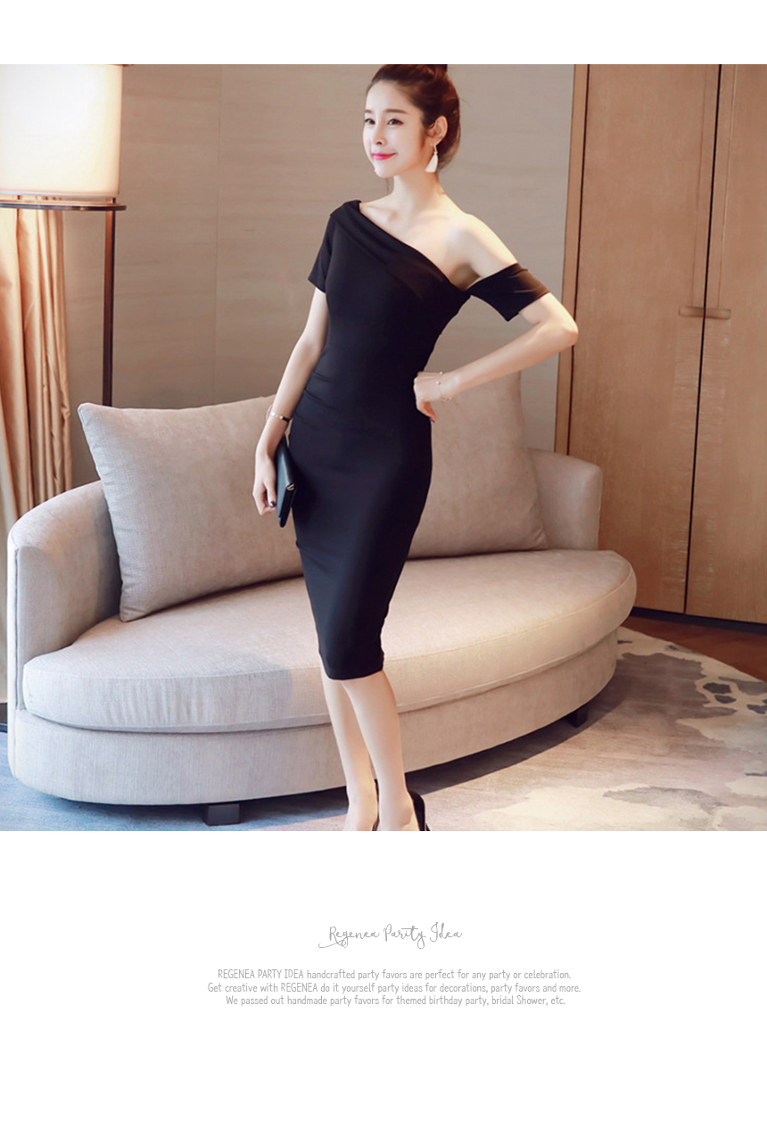 NEW FASHION LADY GIRL DRESS Summer Party One Shoul