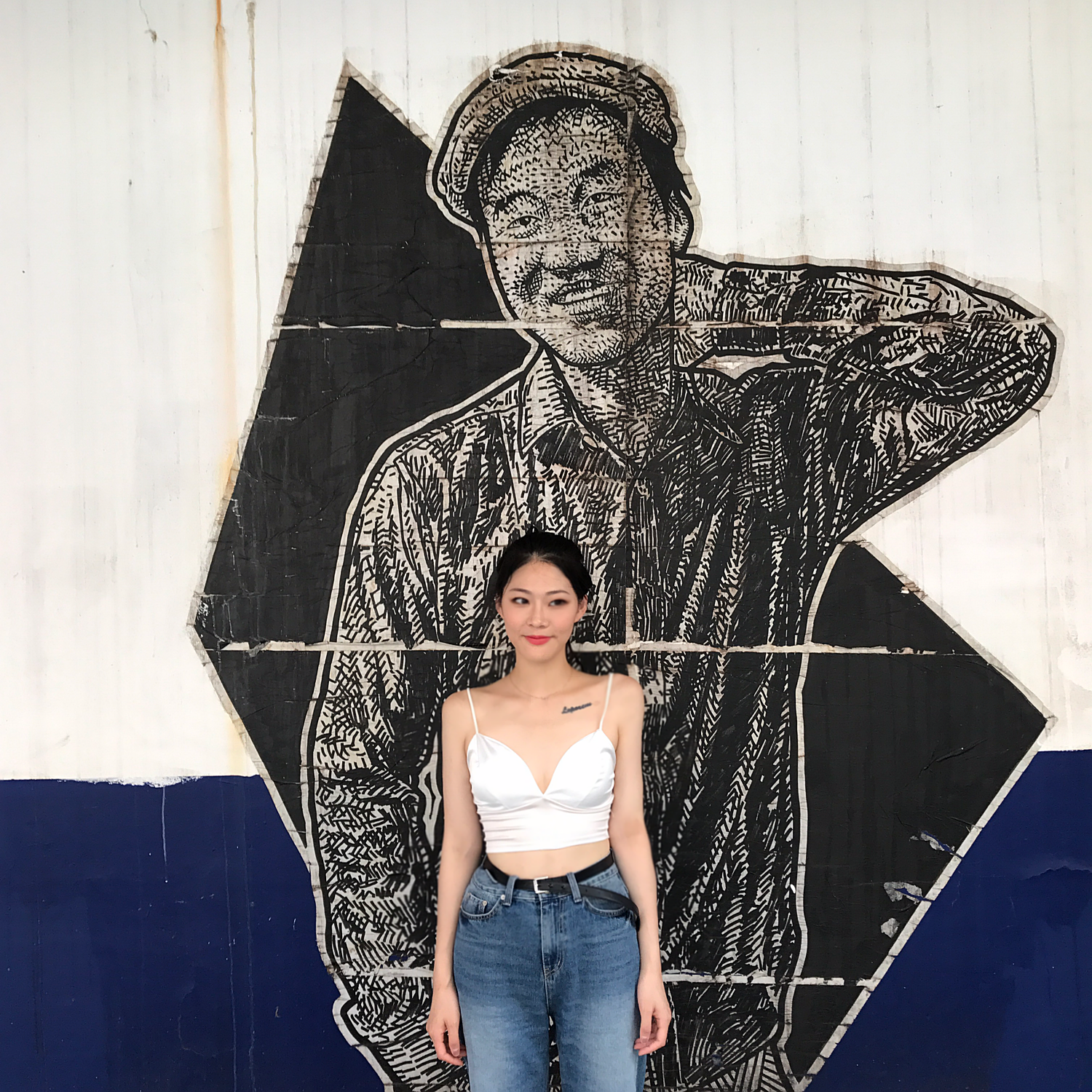 Brass modern look women 20s Nashi Silk Satin Crop 