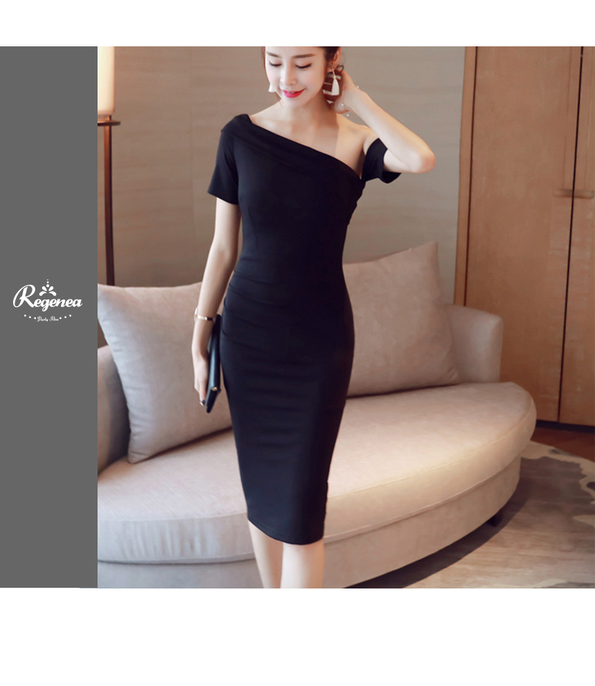 NEW FASHION LADY GIRL DRESS Summer Party One Shoul