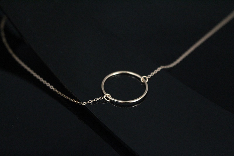 New Circle 14k, 18k Women's Gold Anklets 14k Gi