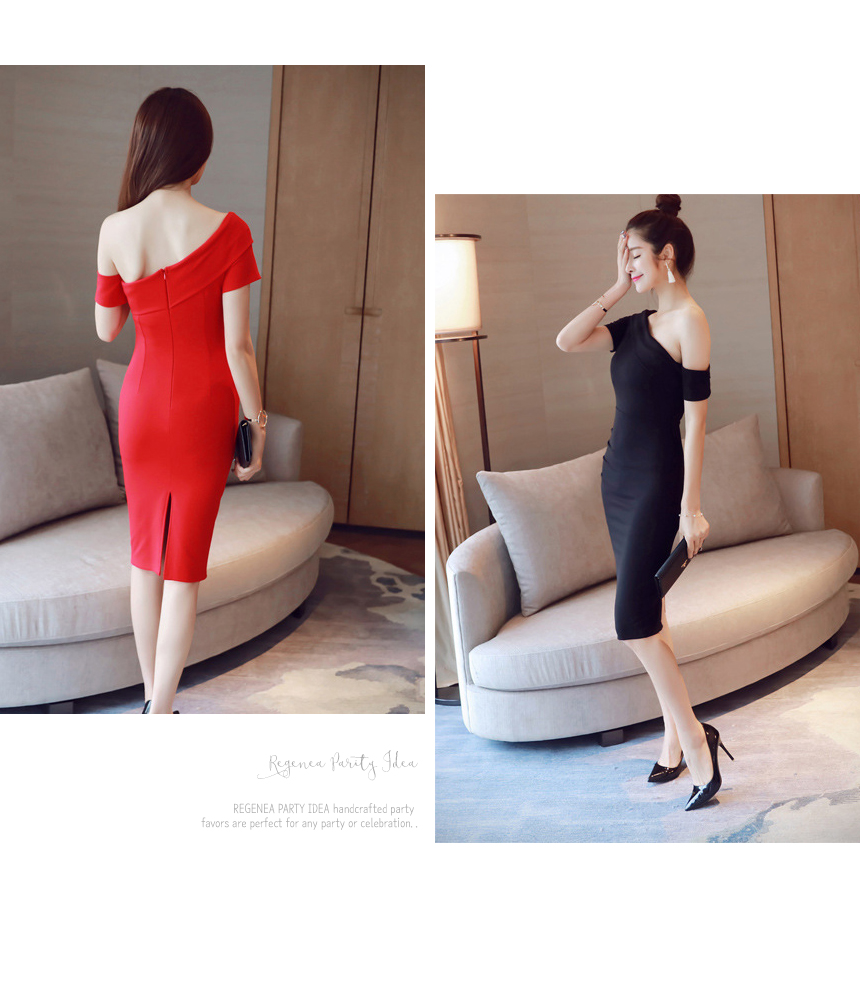 NEW FASHION LADY GIRL DRESS Summer Party One Shoul