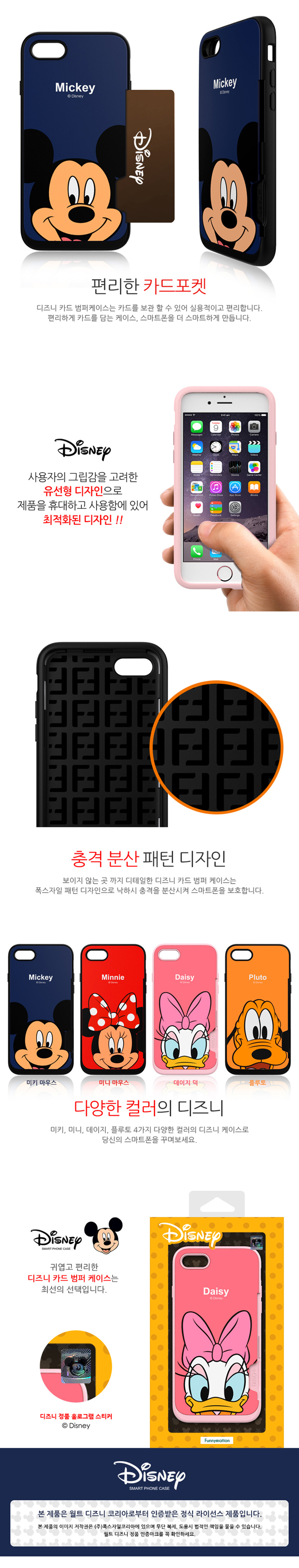 New Disney Card Bumper Case Galaxy S8 iPhone 7 Unu