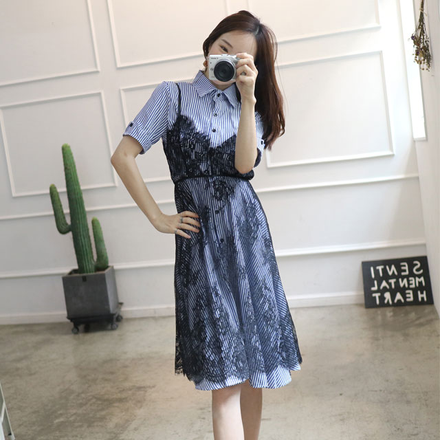 New Short sleeve long-sleeved lace bustier set set