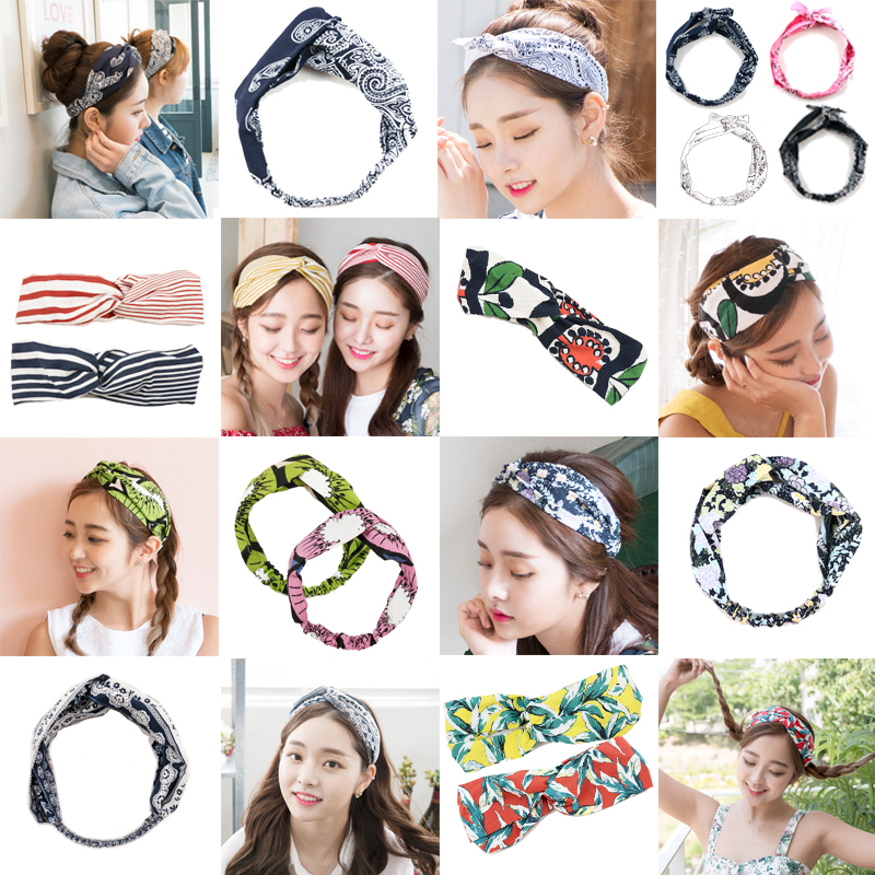 New Paisley Bandana Resort Hair Turban 12 species 