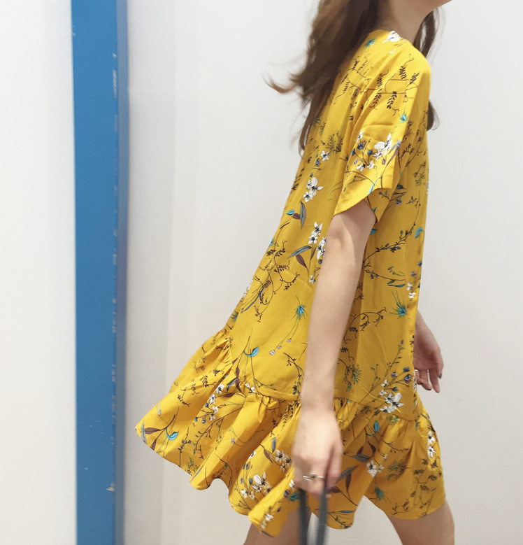 New Women Dress Summer short-sleeved pullover flow