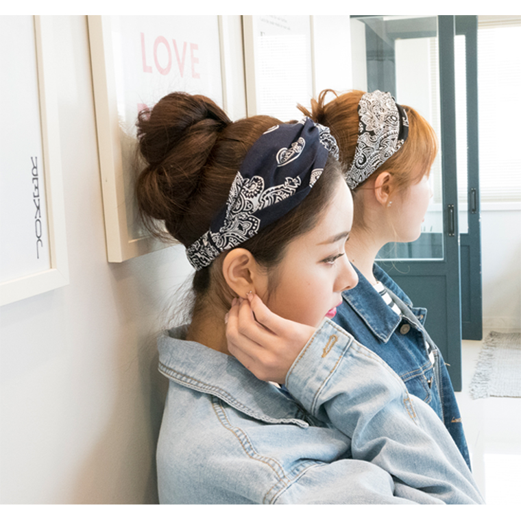 Paisley Bandana Recreation Area Hair Turban 12 spe