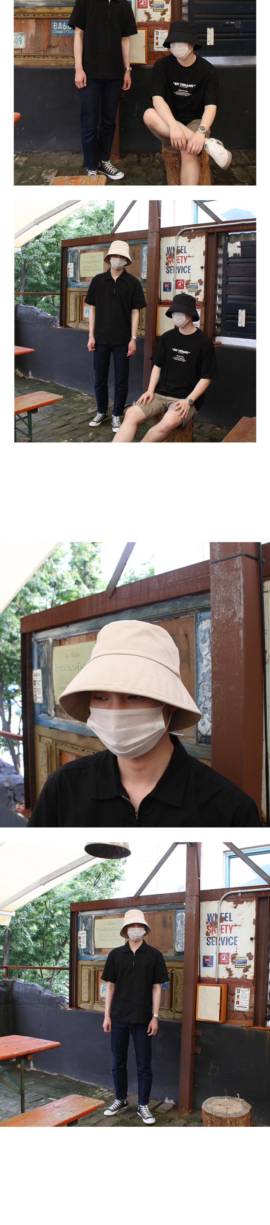 Women Sun Hats Men Women Basic Cotton Plain Busty 