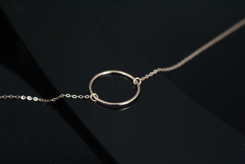 New Circle 14k, 18k Women's Gold Anklets 14k Gi