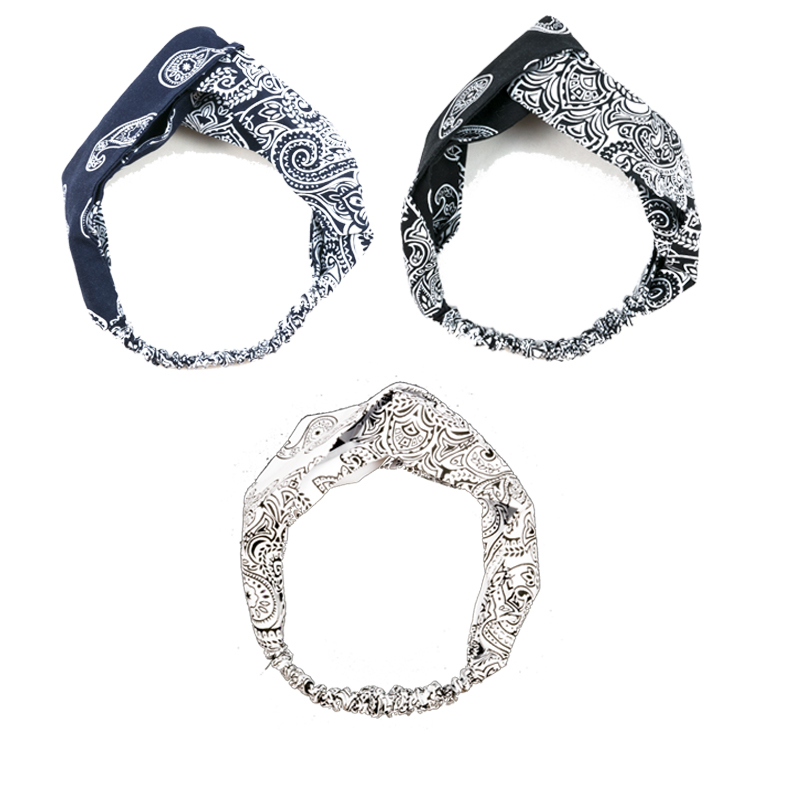 New Paisley Bandana Resort Hair Turban 12 species 