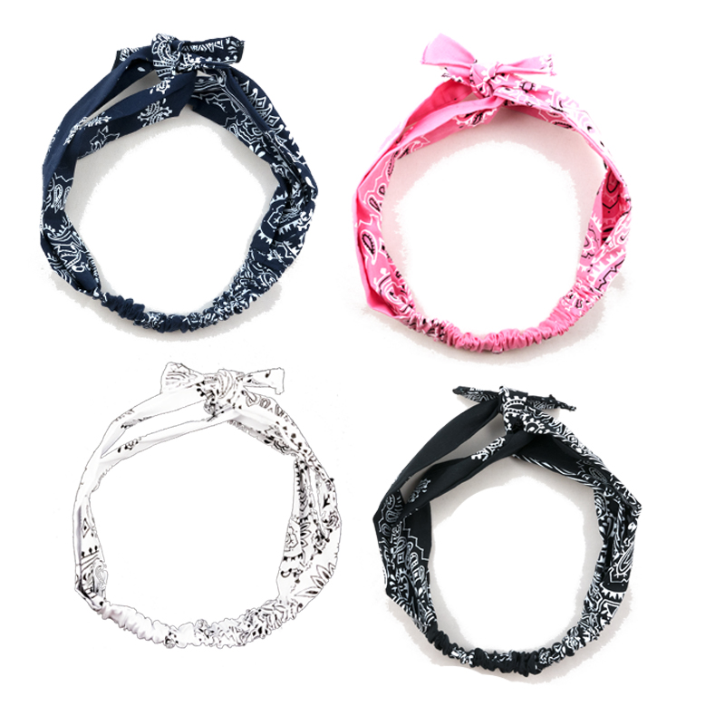 New Paisley Bandana Resort Hair Turban 12 species 