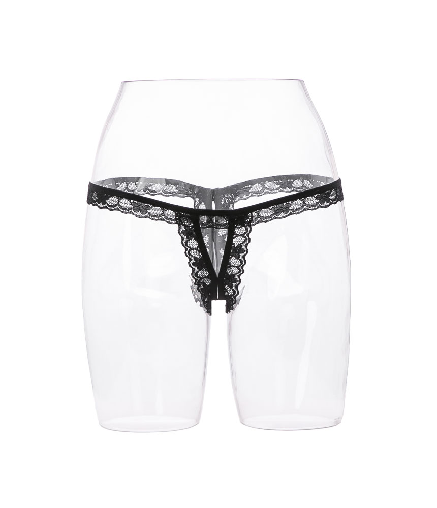 Women Underwear Lace Gaala Basic Open Tee Tee Pant