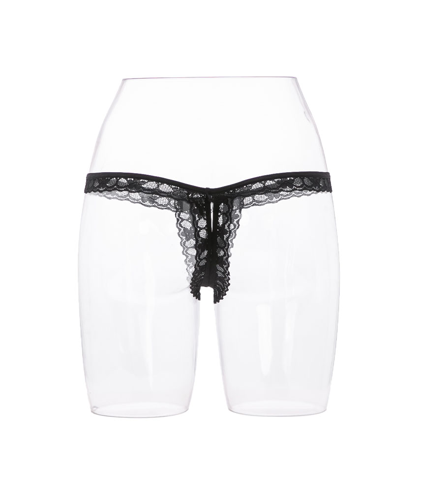 Women Underwear Lace Gaala Basic Open Tee Tee Pant