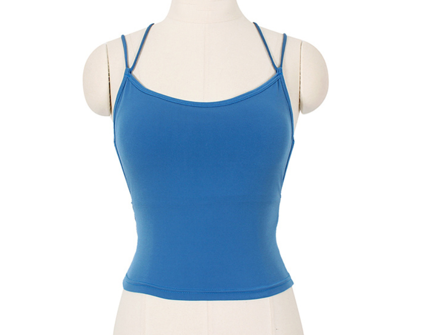 Strap Nacity Choker Crop Back Twist Cap