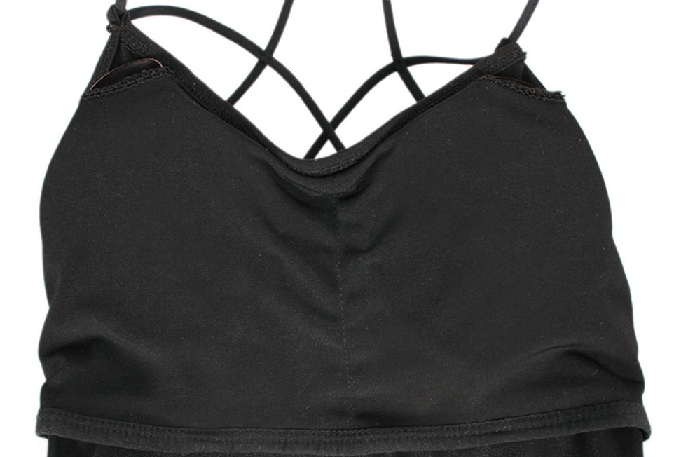 Strap Nacity Choker Crop Back Twist Cap