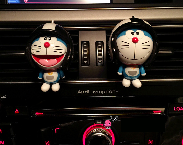 Car Air Freshener Doraemon Fragrance Car Black Whi