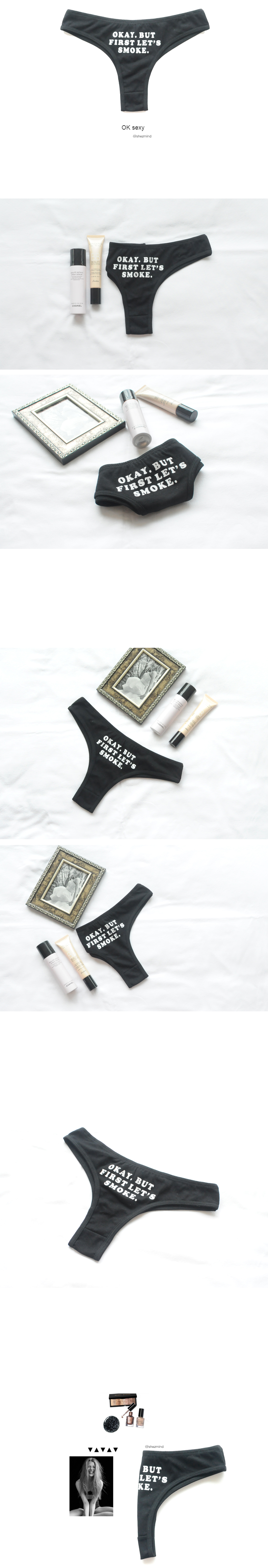 Women Underwear Sexy Events T-Shirt, Funny Letteri