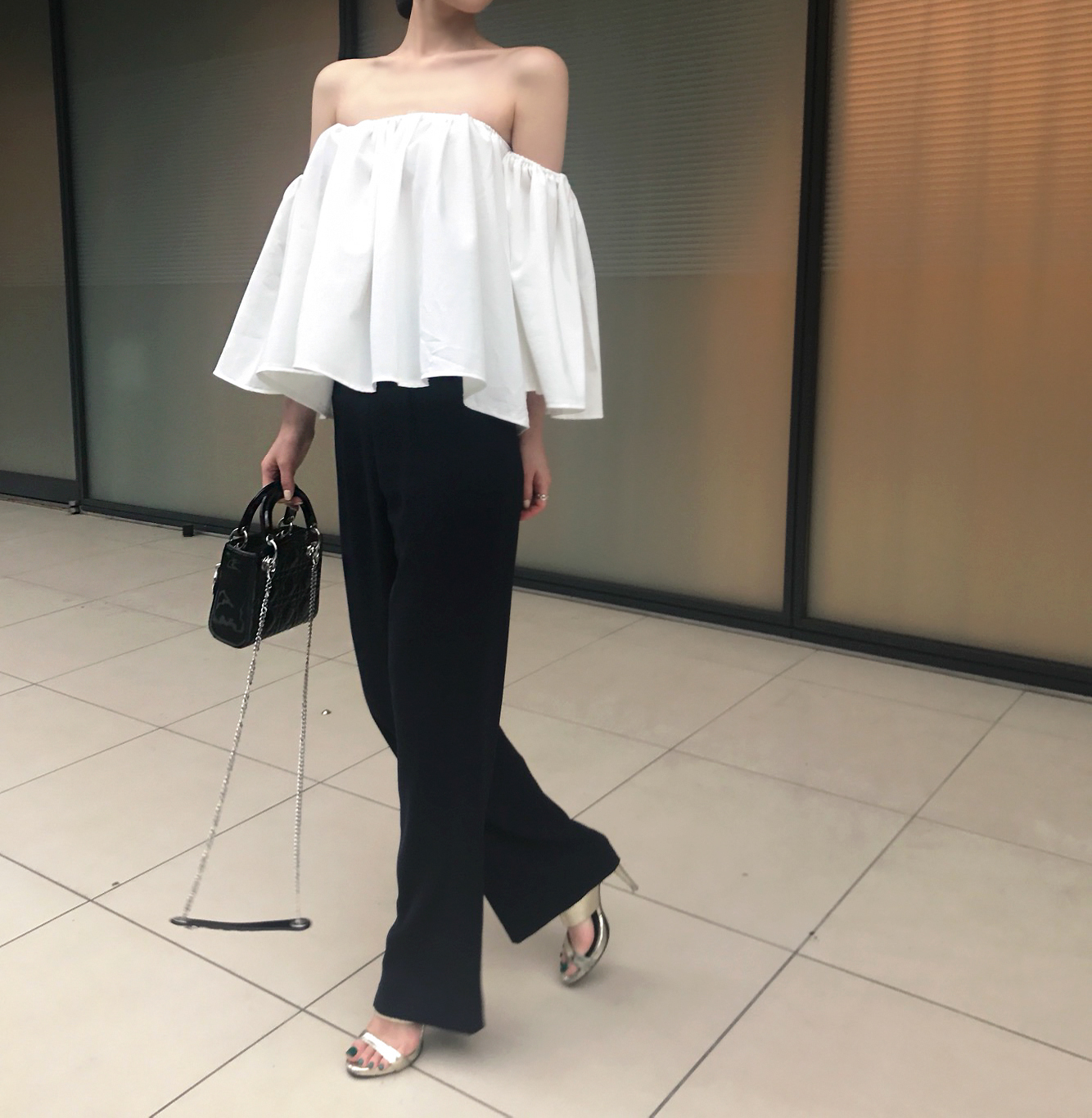 NEW FASHION LADY GIRL Blouse Rose Off-Shoulder Blo