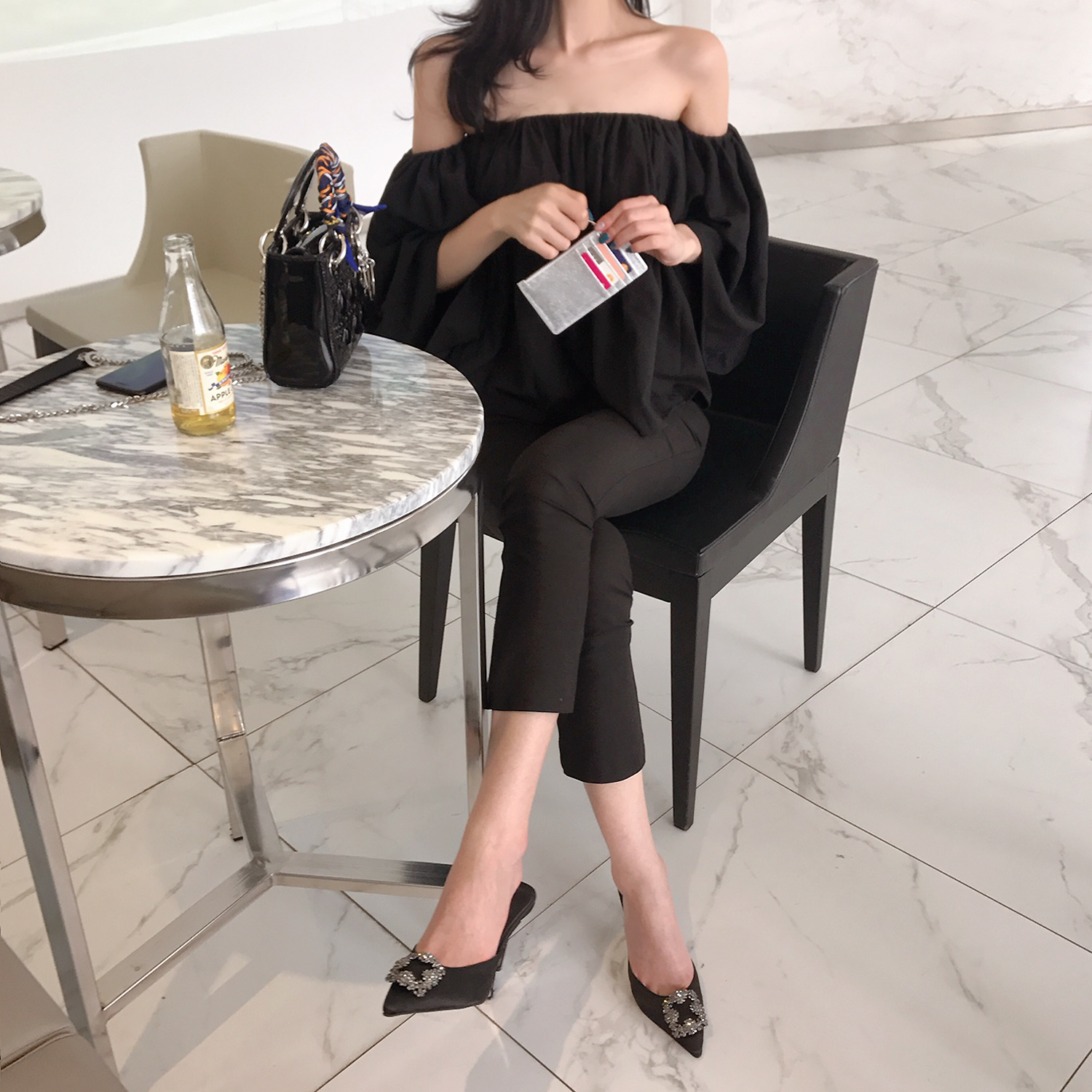 NEW FASHION LADY GIRL Blouse Rose Off-Shoulder Blo