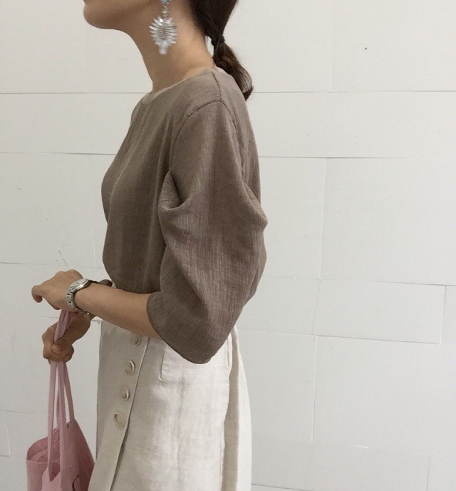 NEW FASHION LADY GIRL Blouse Summer puff sleeve li