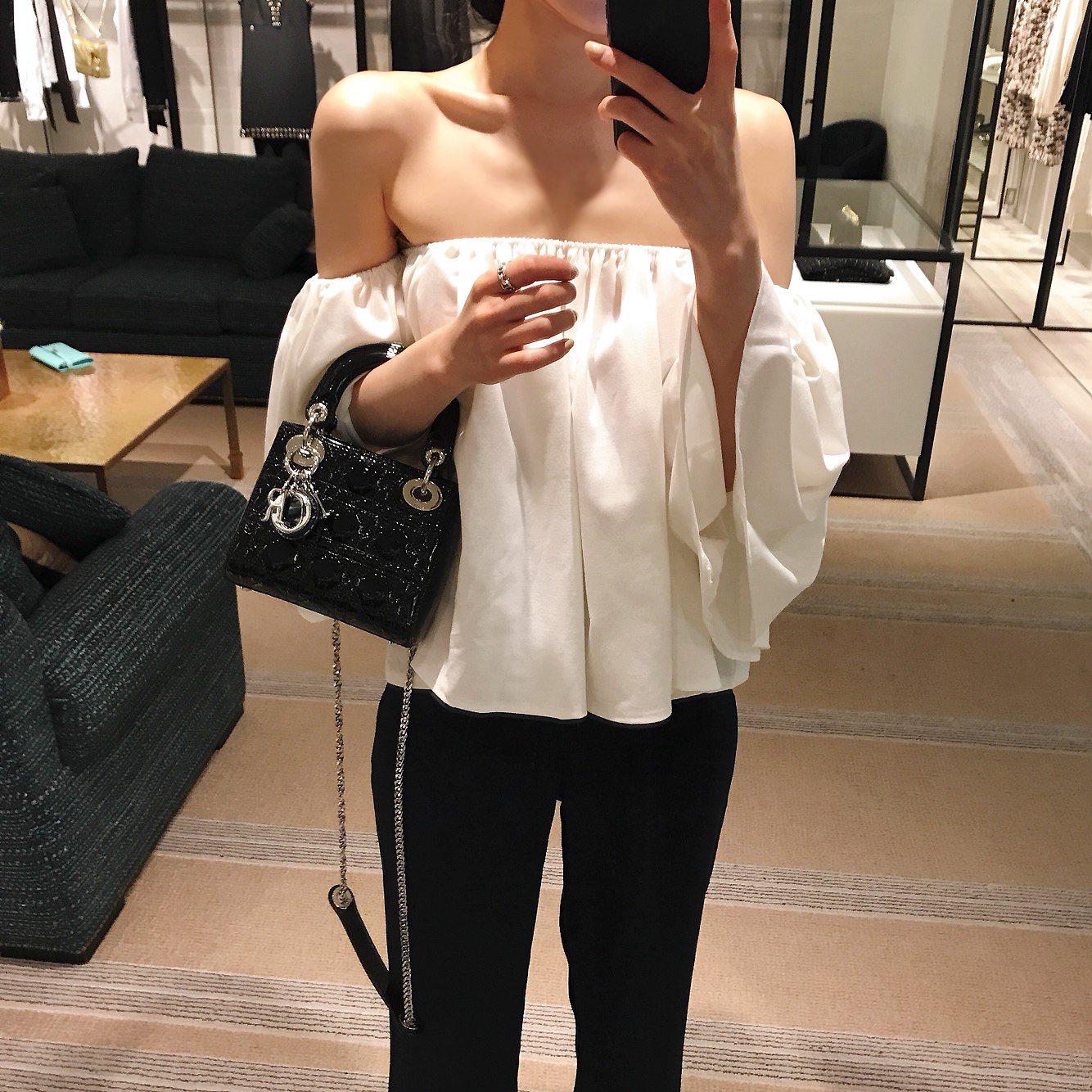 NEW FASHION LADY GIRL Blouse Rose Off-Shoulder Blo