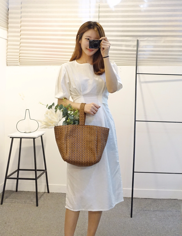 New Women's Bags Mourning Square Basket Ratan B