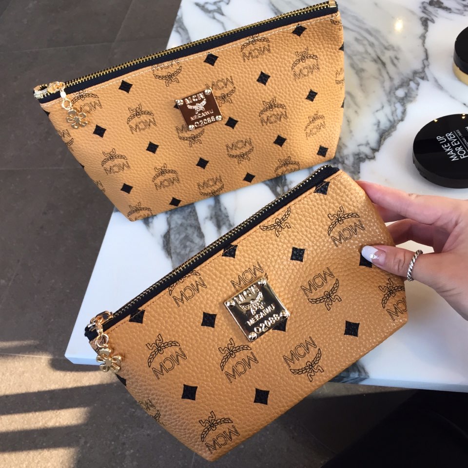 New Cosmetic Pouch Leather MC Travel Daily Women&#