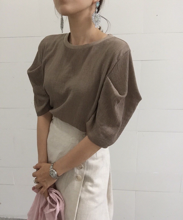 NEW FASHION LADY GIRL Blouse Summer puff sleeve li