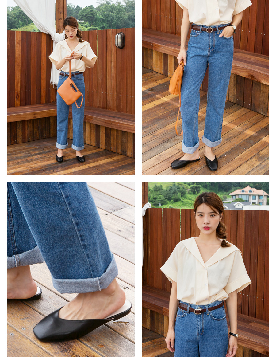 Rounded Square Bold Buckle Women's T-shirt Wome