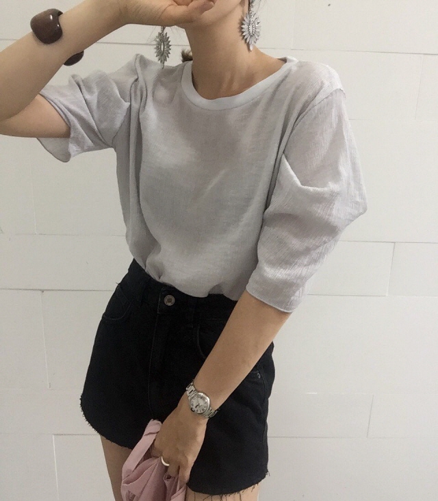 NEW FASHION LADY GIRL Blouse Summer puff sleeve li