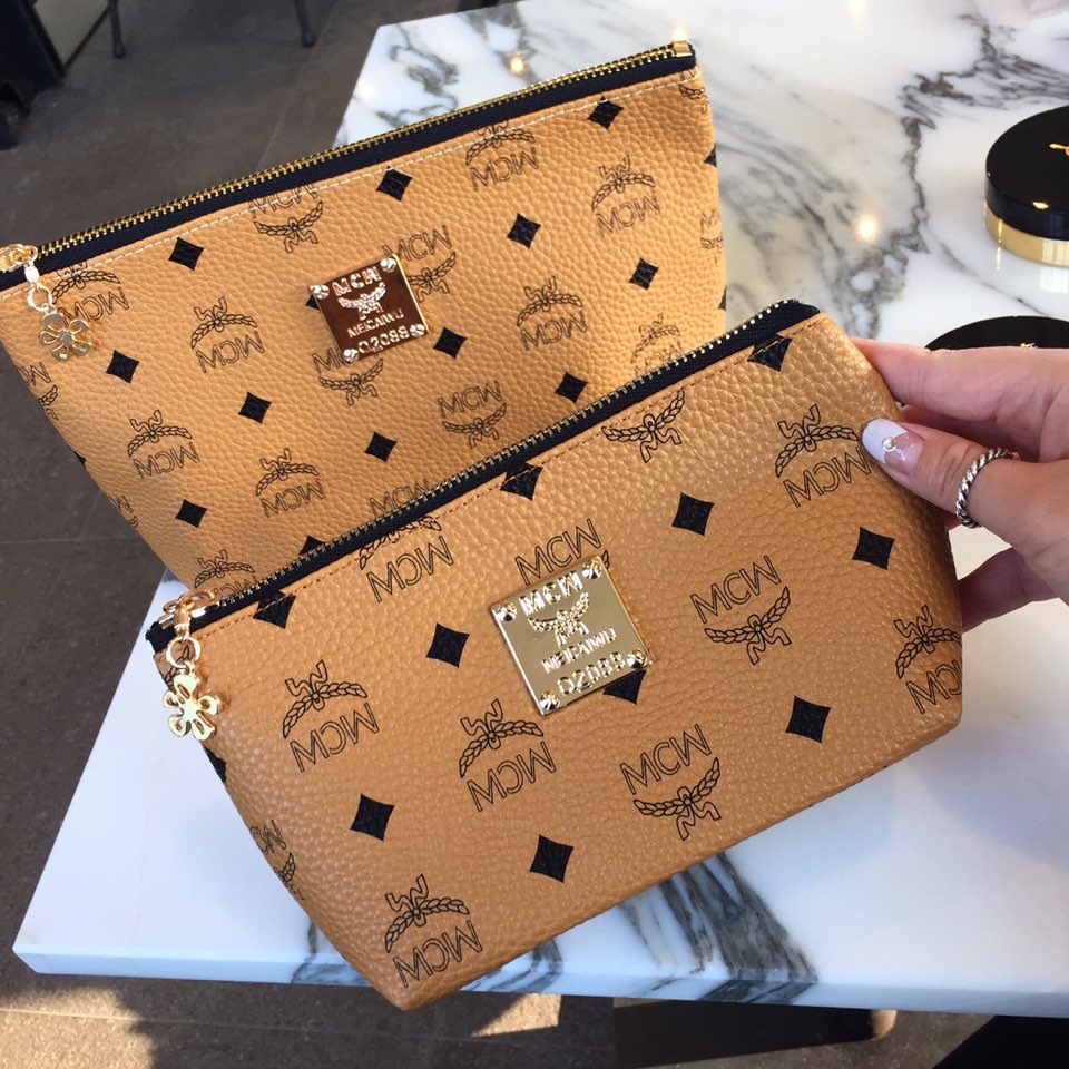 New Cosmetic Pouch Leather MC Travel Daily Women&#